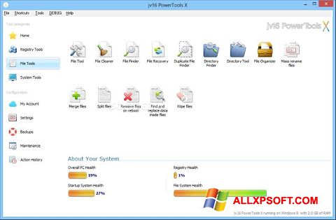 स्क्रीनशॉट jv16 PowerTools Windows XP