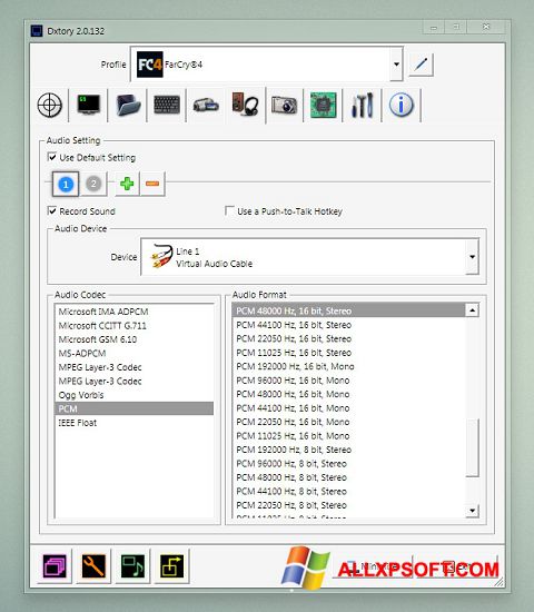 स्क्रीनशॉट Dxtory Windows XP