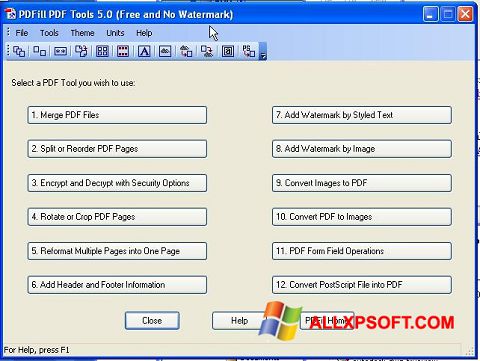 स्क्रीनशॉट Pdf995 Windows XP