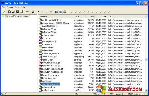 स्क्रीनशॉट Teleport Pro Windows XP