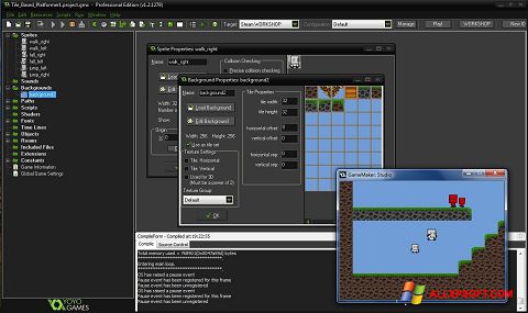 स्क्रीनशॉट GameMaker: Studio Windows XP