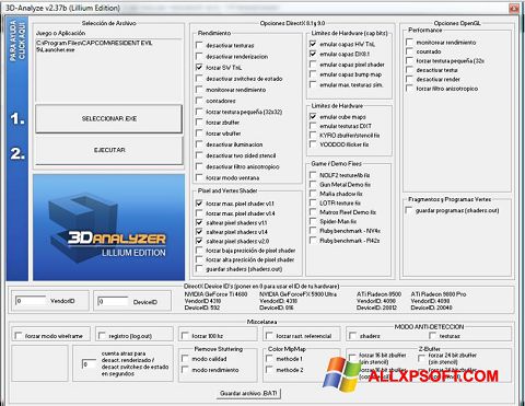 स्क्रीनशॉट 3D-Analyze Windows XP