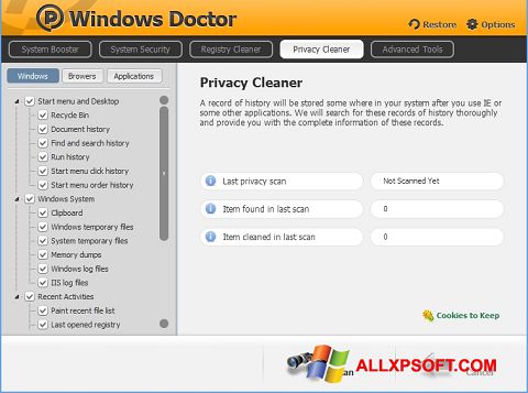 स्क्रीनशॉट Windows Doctor Windows XP