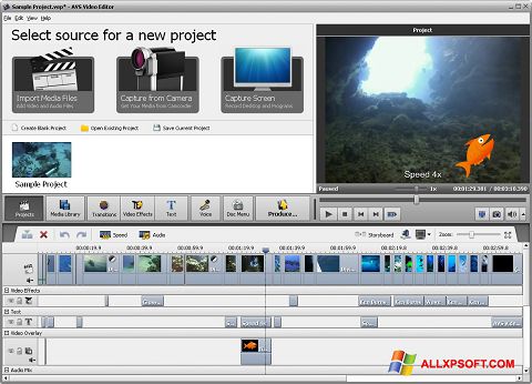स्क्रीनशॉट AVS Video Editor Windows XP