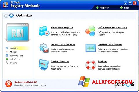 स्क्रीनशॉट Registry Mechanic Windows XP