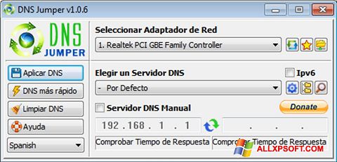 स्क्रीनशॉट DNS Jumper Windows XP