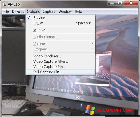 स्क्रीनशॉट AMCap Windows XP