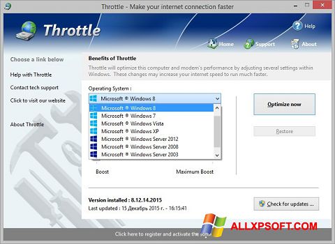 स्क्रीनशॉट Throttle Windows XP