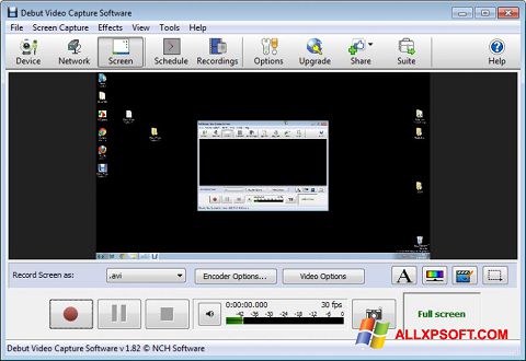 स्क्रीनशॉट Debut Video Capture Windows XP