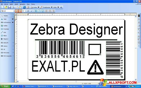 स्क्रीनशॉट Zebra Designer Windows XP