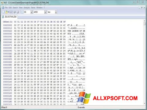 स्क्रीनशॉट HxD Hex Editor Windows XP