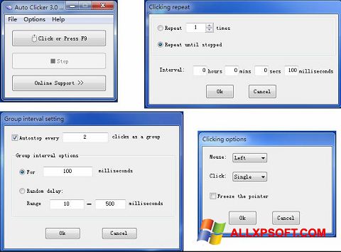 स्क्रीनशॉट GS Auto Clicker Windows XP