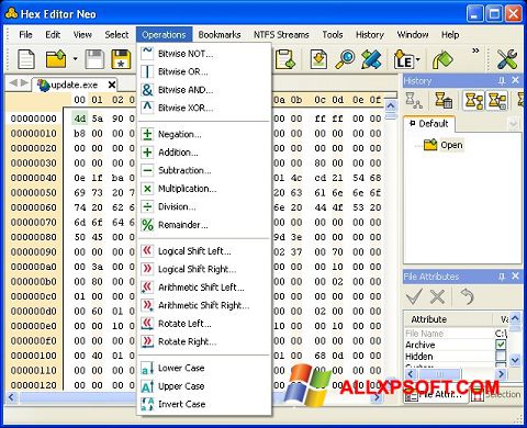 स्क्रीनशॉट Hex Editor Neo Windows XP