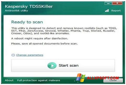 स्क्रीनशॉट Kaspersky TDSSKiller Windows XP