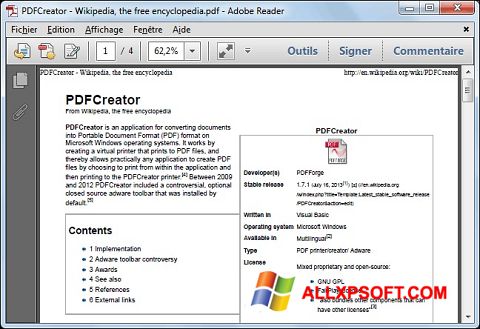 स्क्रीनशॉट PDFCreator Windows XP