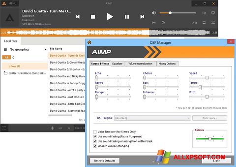स्क्रीनशॉट AIMP Windows XP