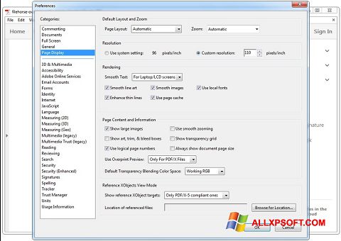 स्क्रीनशॉट Adobe Acrobat Reader DC Windows XP
