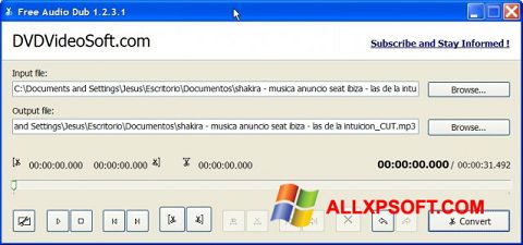 स्क्रीनशॉट Free Audio Dub Windows XP