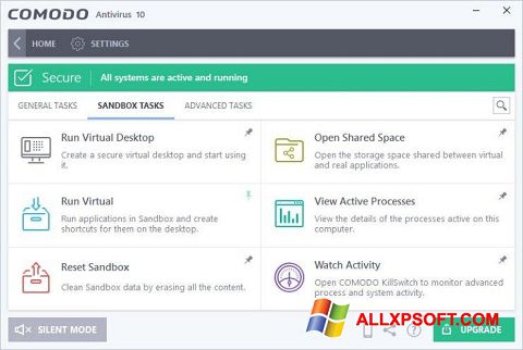 स्क्रीनशॉट Comodo Antivirus Windows XP