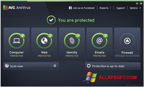 स्क्रीनशॉट AVG AntiVirus Pro Windows XP