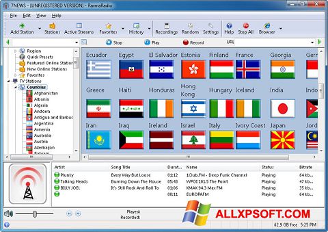 स्क्रीनशॉट RarmaRadio Windows XP