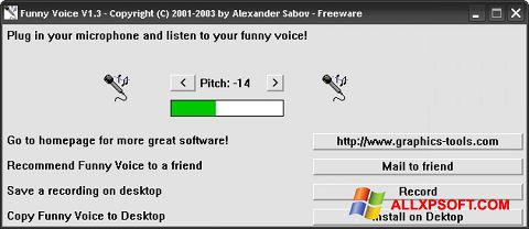 स्क्रीनशॉट Funny Voice Windows XP