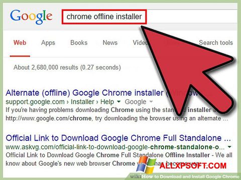 स्क्रीनशॉट Google Chrome Offline Installer Windows XP