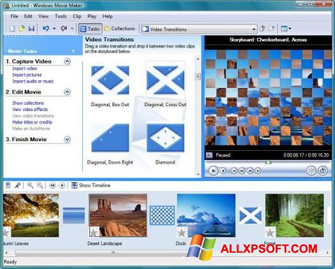 स्क्रीनशॉट Windows Movie Maker Windows XP
