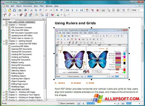 स्क्रीनशॉट Foxit PDF Editor Windows XP