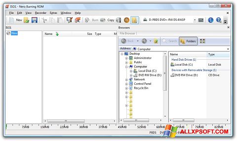 स्क्रीनशॉट Nero Burning ROM Windows XP