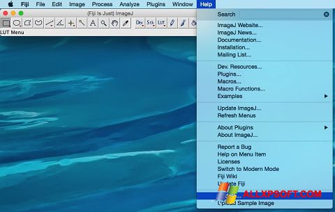 स्क्रीनशॉट ImageJ Windows XP