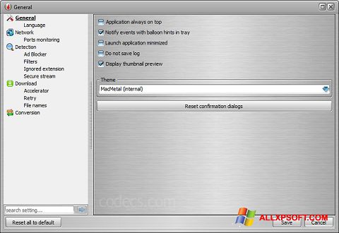 स्क्रीनशॉट VSO Downloader Windows XP
