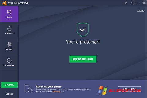 स्क्रीनशॉट Avast Free Antivirus Windows XP