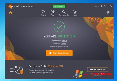 स्क्रीनशॉट Avast Internet Security Windows XP