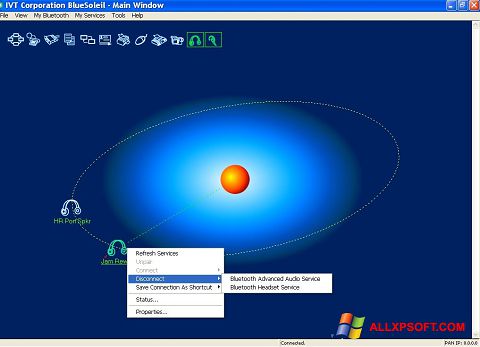 स्क्रीनशॉट BlueSoleil Windows XP