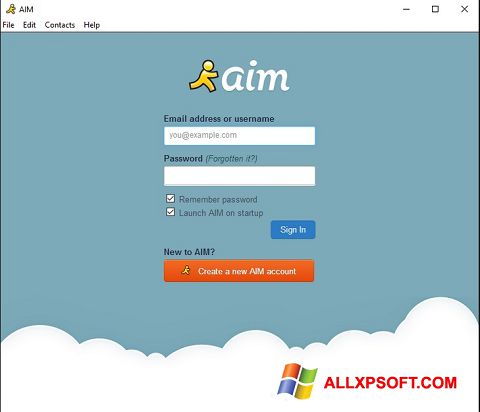 स्क्रीनशॉट AOL Instant Messenger Windows XP