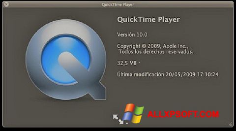 स्क्रीनशॉट QuickTime Windows XP