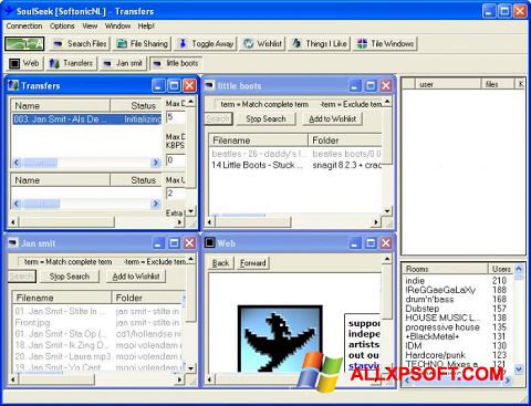 स्क्रीनशॉट Soulseek Windows XP