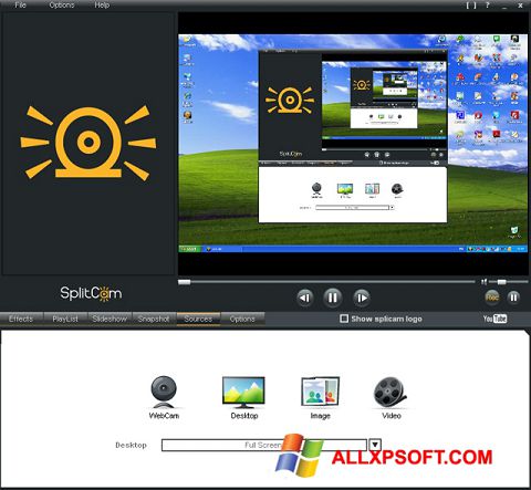 स्क्रीनशॉट SplitCam Windows XP