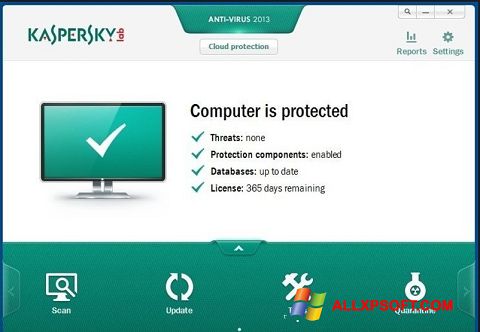 स्क्रीनशॉट Kaspersky Free Antivirus Windows XP
