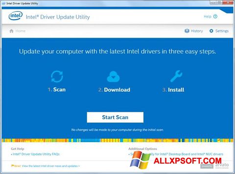 स्क्रीनशॉट Intel Driver Update Utility Windows XP