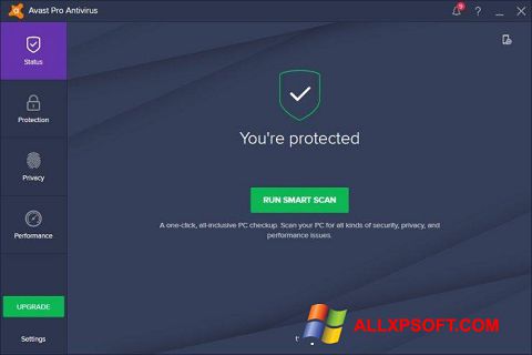 स्क्रीनशॉट Avast! Pro Antivirus Windows XP