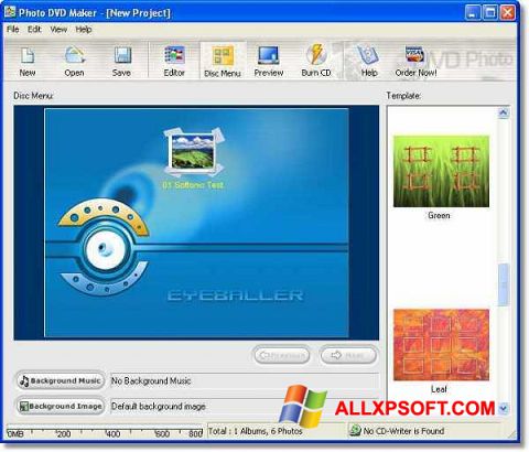स्क्रीनशॉट DVD Maker Windows XP