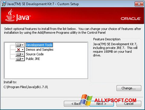 स्क्रीनशॉट Java Development Kit Windows XP
