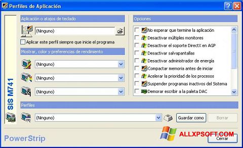 स्क्रीनशॉट PowerStrip Windows XP