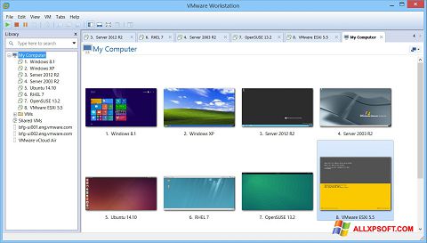 स्क्रीनशॉट VMware Workstation Windows XP