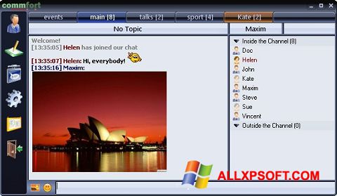 स्क्रीनशॉट CommFort Windows XP