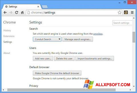 स्क्रीनशॉट Chrome Cleanup Tool Windows XP