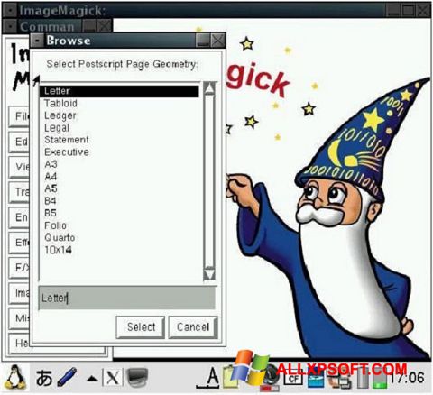 स्क्रीनशॉट ImageMagick Windows XP