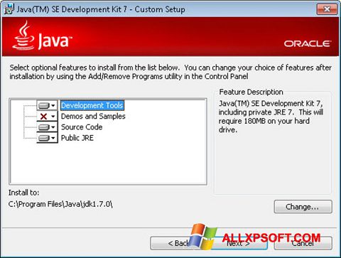 स्क्रीनशॉट Java SE Development Kit Windows XP